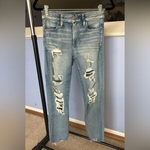 American Eagle Outfitters Distressed High Rise Jeggings